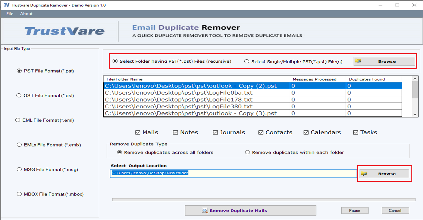 mbox duplicate Remover