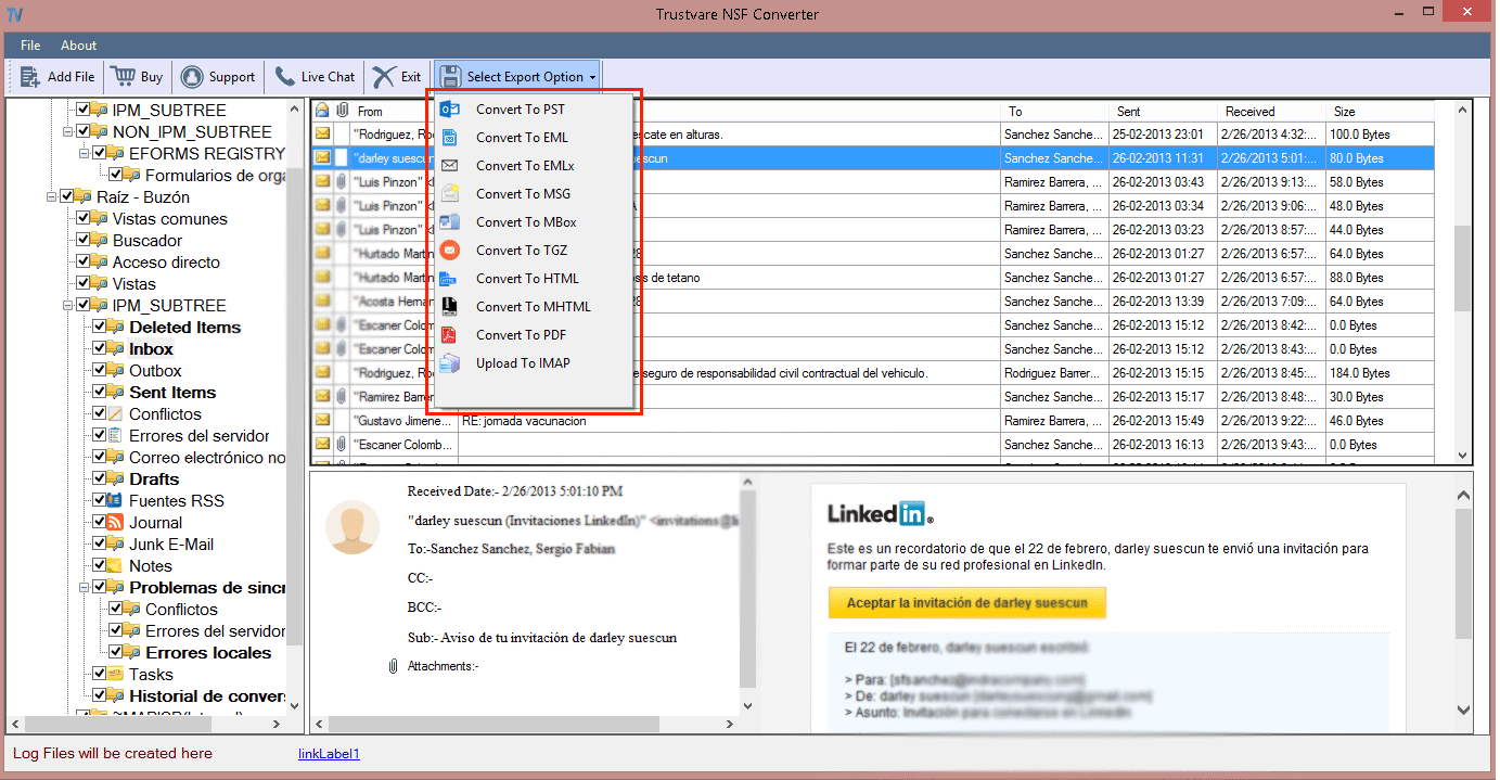 Convert NSF to MSG - 3