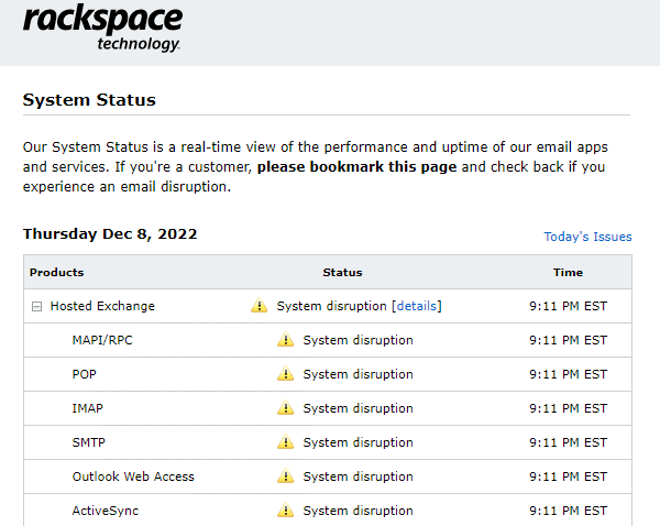 Rackspace Email Outage Issues-1